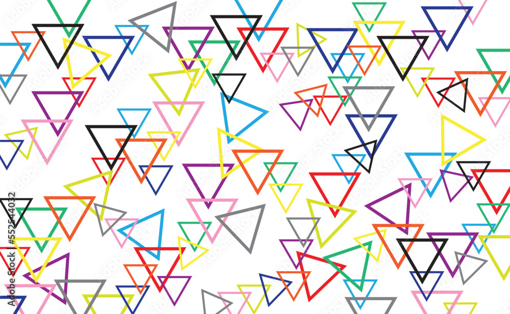 Colorful triangles over the white background. Colorful triangles over the white background.