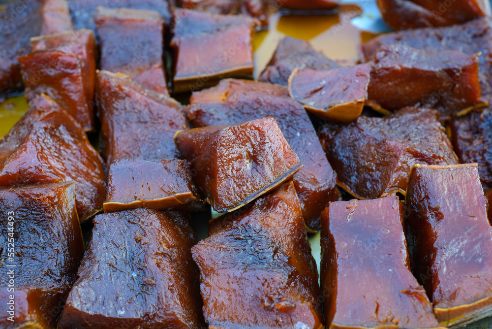 Honeyed pumpkin , a typical Mexican dessert. Close up. Honeyed pumpkin , a typical Mexican dessert. Close up.