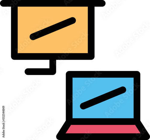 Online Presentation Vector Icon
