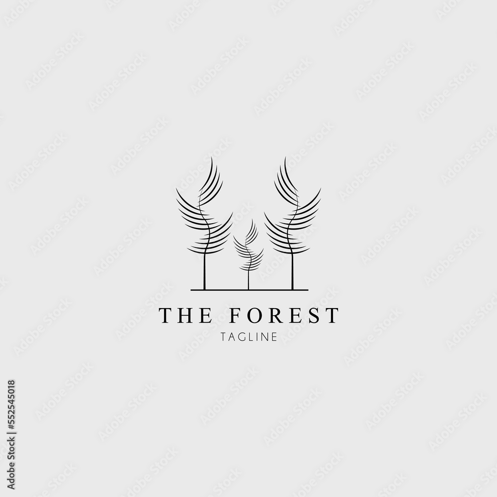 forest logo vector illustration design for use brand company symbol forest logo vector illustration design for use brand company symbol