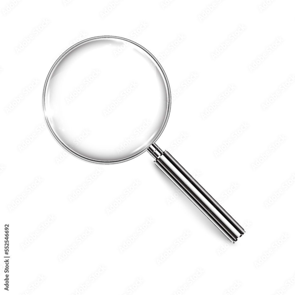 Magnifying glass vector art on isolated Magnifying glass vector art on isolated