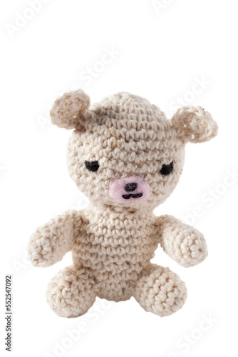 Petit ourson fabriqué avec du fil au crochet