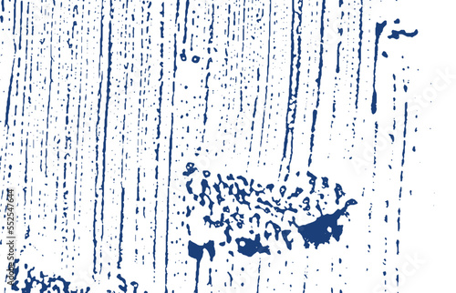 Grunge texture. Distress indigo rough trace. Emoti