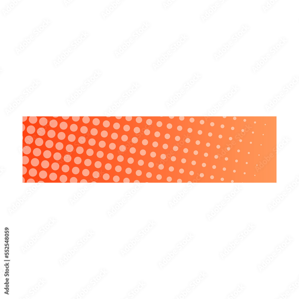 orange banner bar dot