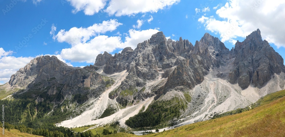 Italian alps in the Dolomites mountain group in Northern Italy