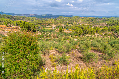 Countryside view from El Masroig village Spain Catalonia Tarragona province Priorat wine region photo