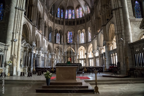Interior of Basilique Saint-Remi  Reims  France
