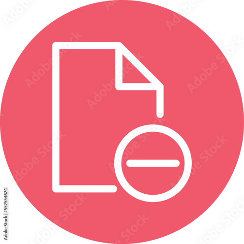 Remove File Vector Icon 