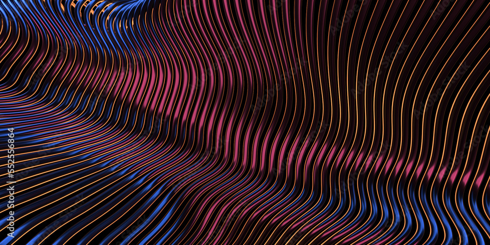 Abstract waves 3D rendering background Abstract waves 3D rendering background