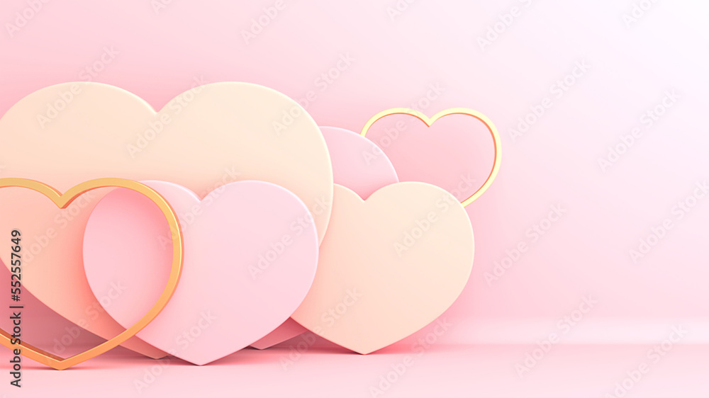 Design mock up background for Valentines day