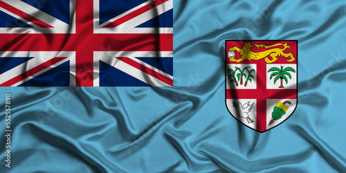 Illustration of Fiji flag
