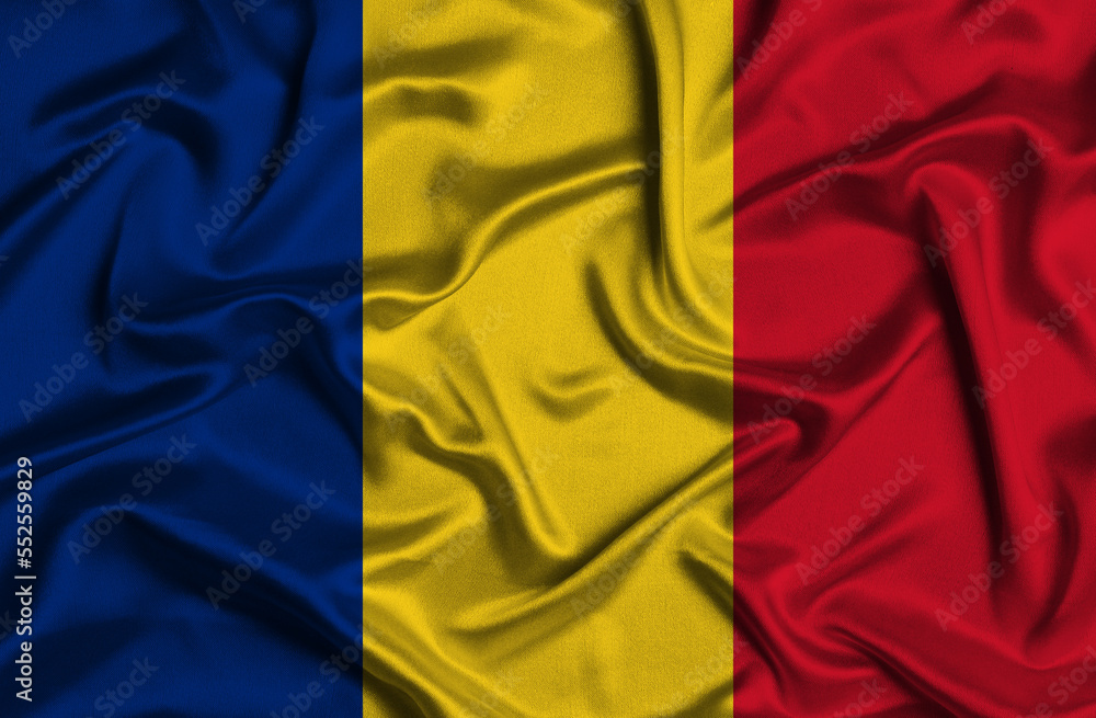 Illustration of Romania flag