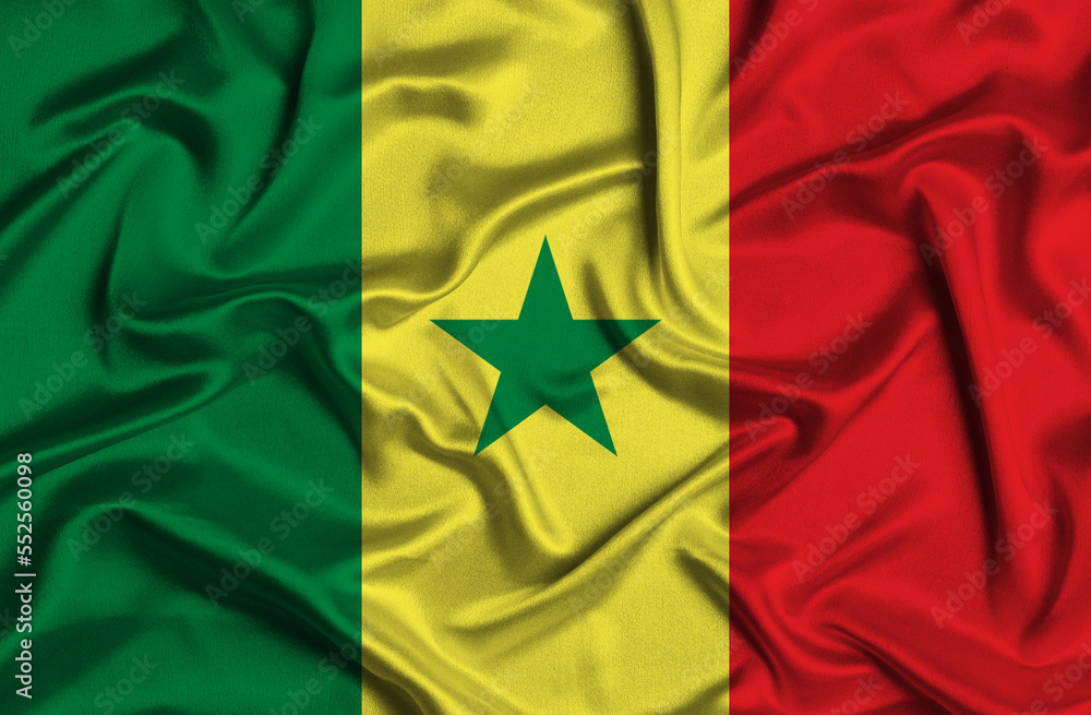 Illustration of Senegal flag Illustration of Senegal flag
