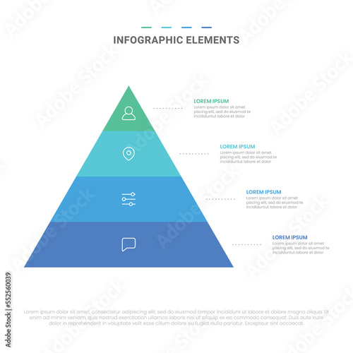 Vector modern shapes options infographic elements for business with icons template design