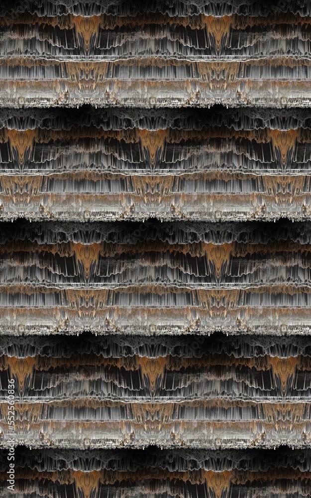 oblique view on irregular grid pattern in grey and copper colours oblique view on irregular grid pattern in grey and copper colours