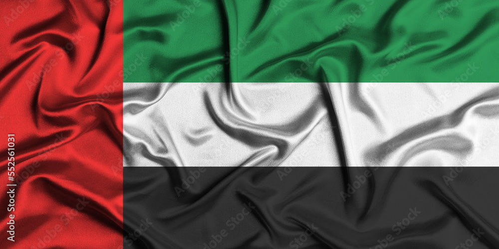Illustration of United Arab Emirates flag