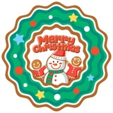 Merry Christmas text banner design