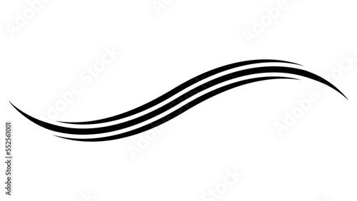 Curve line strip swirl wave, shape design, curve line energy © brovarky