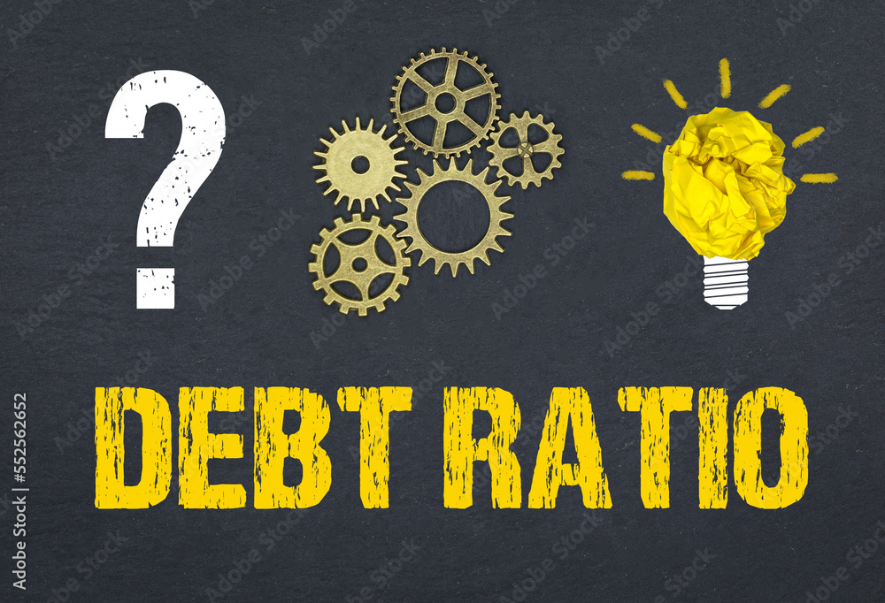 Obraz premium Debt ratio