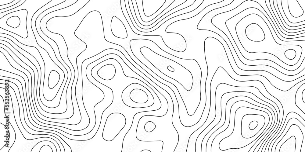 Abstract background vector and topographic pattern line map background. wavy papercut abstract background, wavy line background, geographic grid