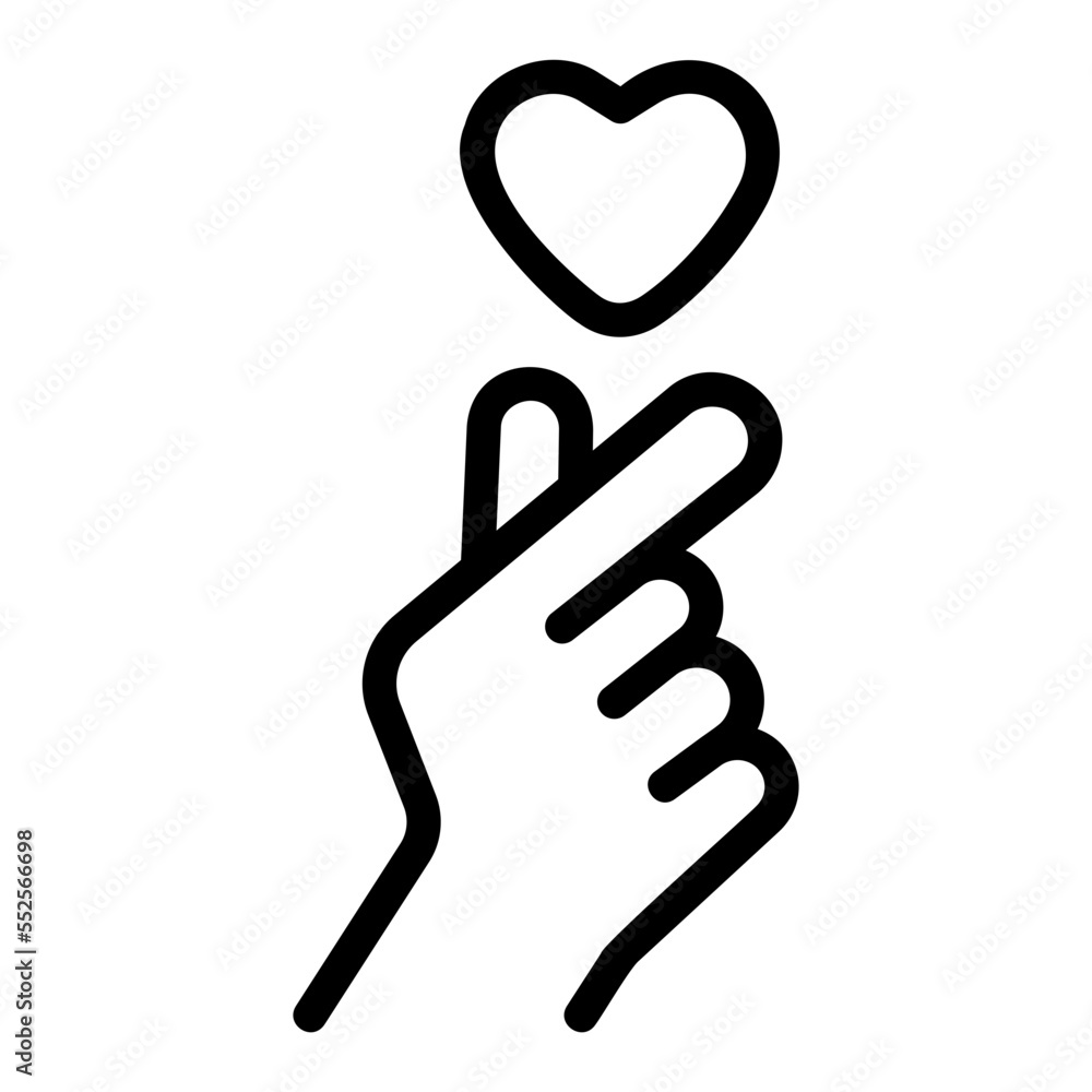 Obraz premium love line icon