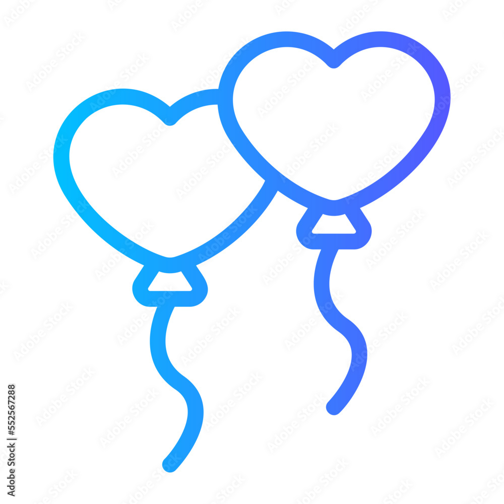 balloons gradient icon balloons gradient icon