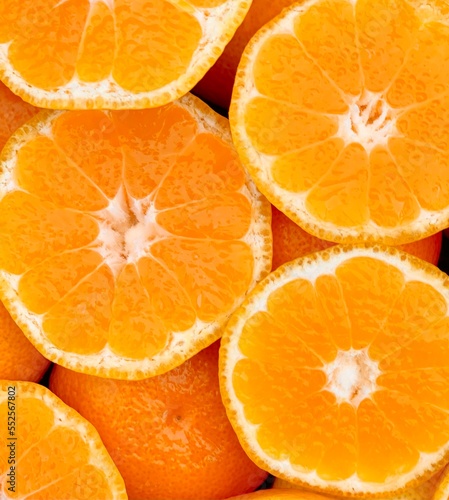 fresh tangerines close-up. space for text. fresh fruits.