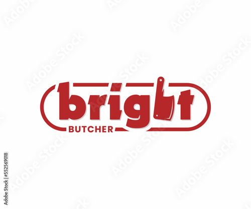 Meat shop logo design. Butcher shop, and Butchery logo design