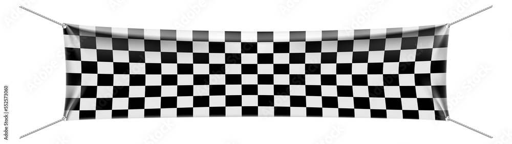 Fototapeta premium Realistic banner with transparent pattern. Promo mockup