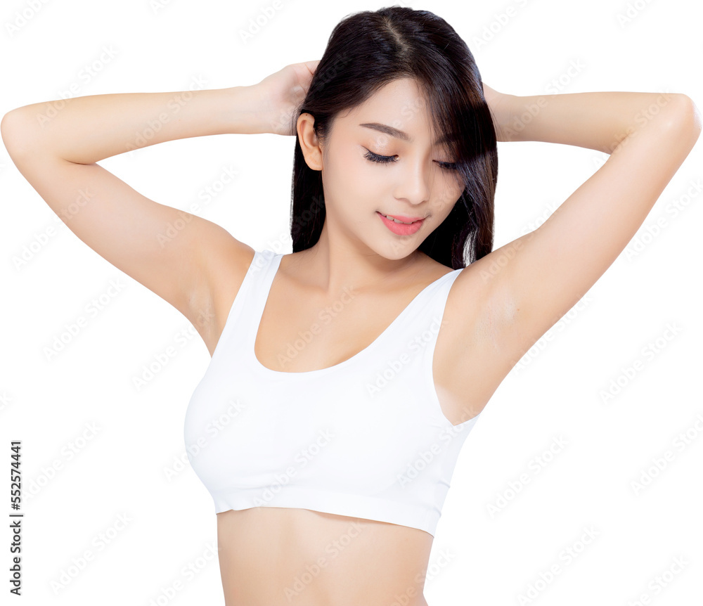 Portrait young asian woman smiling beautiful body diet with fit, model girl weight slim with cellulite or calories, health and wellness concept. Portrait young asian woman smiling beautiful body diet with fit, model girl weight slim with cellulite or calories, health and wellness concept.