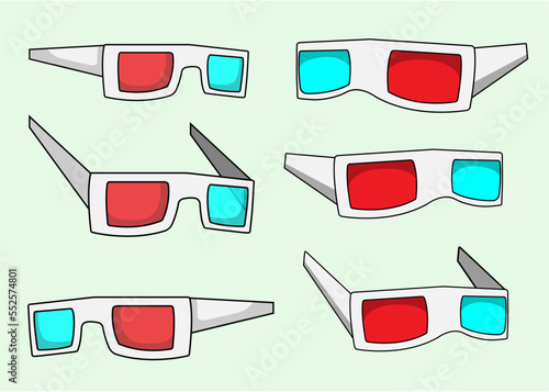 3D Sunglasses Blue Ray Cinema Eyewear