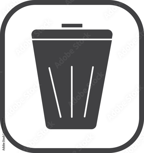 Website icon, delete symbol black vector