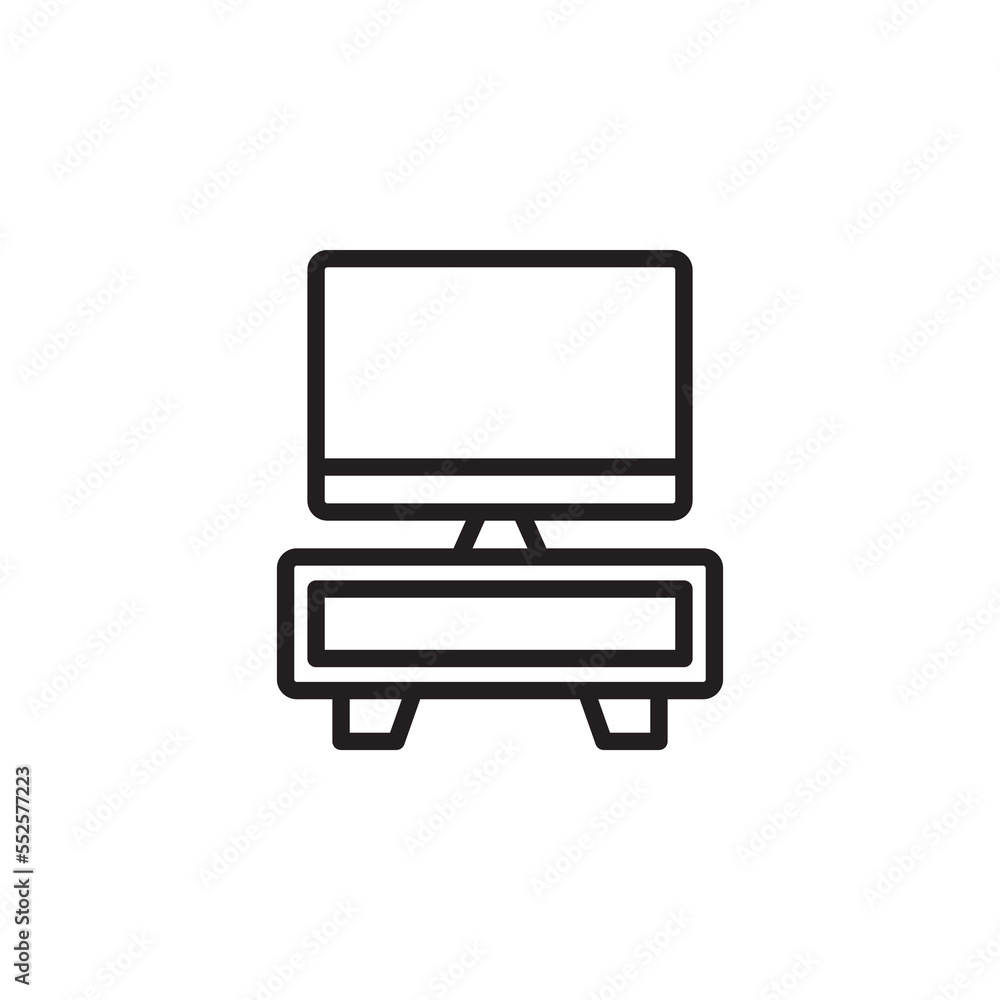 tv table vector for Icon Website, UI Essential, Symbol, Presentation tv table vector for Icon Website, UI Essential, Symbol, Presentation