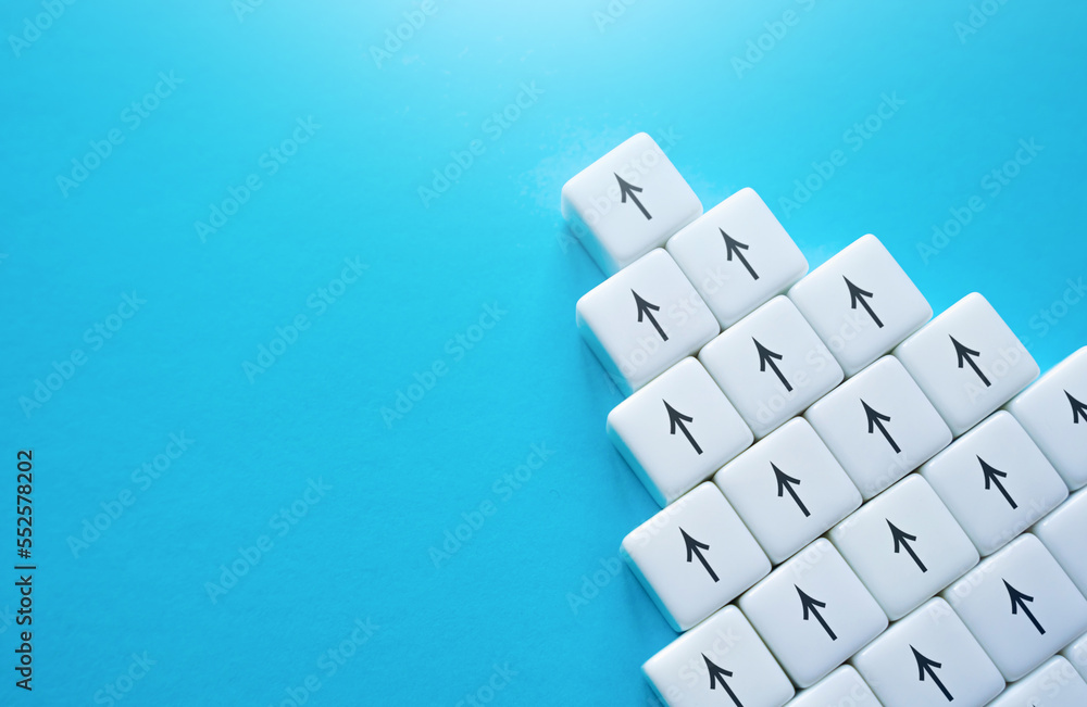 Strength in unity. Arrows pointing in the same direction. Common ...