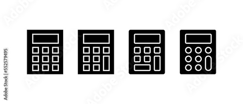 calculator icon. Calculator icon in black style concept.