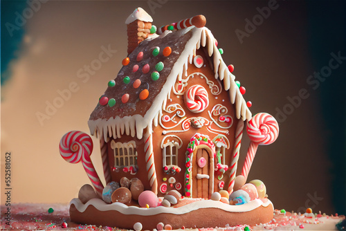 gingerbread  house made of ...