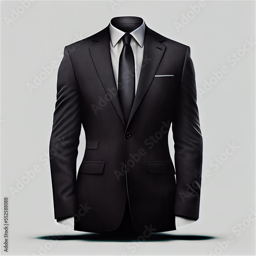 Male torso in a suit, cloth...