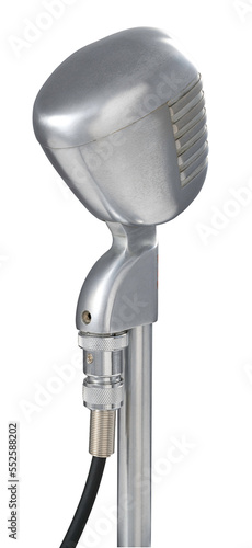 Back view of a 1940s microphone (PNG)