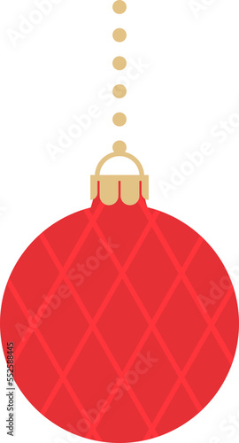 Christmas Ball. Christmas Baubles. Christmas Decorative Bauble Illustration.