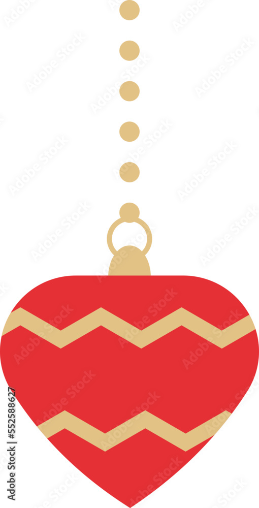Obraz premium Christmas Ball. Christmas Baubles. Christmas Decorative Bauble Illustration.
