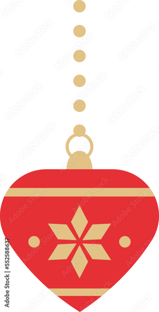 Obraz premium Christmas Ball. Christmas Baubles. Christmas Decorative Bauble Illustration.