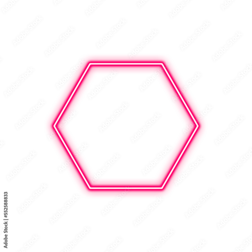 Geometric Neon Sign Shape Geometric Neon Sign Shape