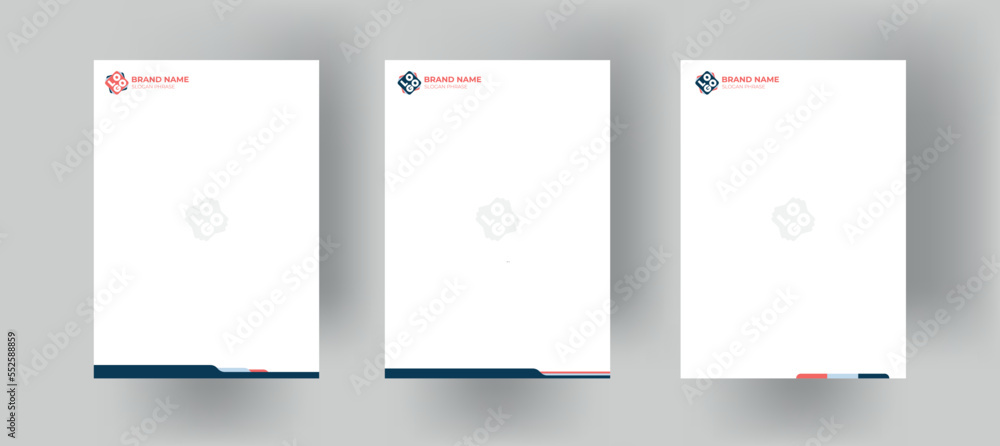 Set of Modern Business Letterhead Design Template, Abstract Design, Corporate Business - Letterhead Template, Multipurpose, elegant concept - Vector EPS file Set of Modern Business Letterhead Design Template, Abstract Design, Corporate Business - Letterhead Template, Multipurpose, elegant concept - Vector EPS file