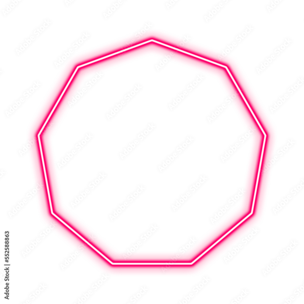 Geometric Neon Sign Shape Geometric Neon Sign Shape