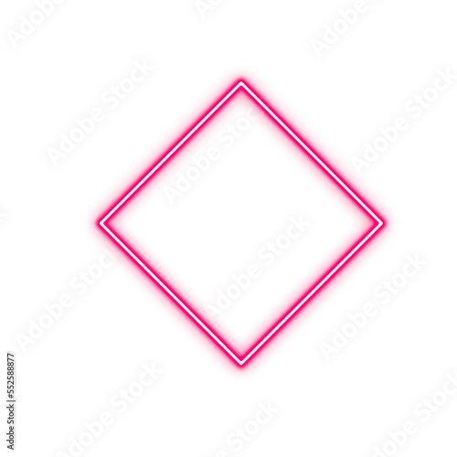 Free Download Geometric Neon Sign Shape - GFXLoad