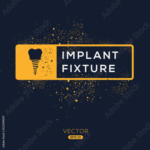 Creative (Implant Fixture) Icon, Vector sign.