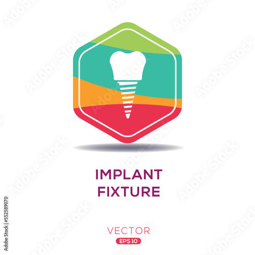 Creative (Implant Fixture) Icon, Vector sign.
