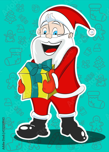 Papa Noel, Santa Claus, Navidad, Merry christmas, papa Noel vector