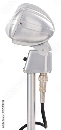 A 1950's vintage dynamic microphone (PNG)