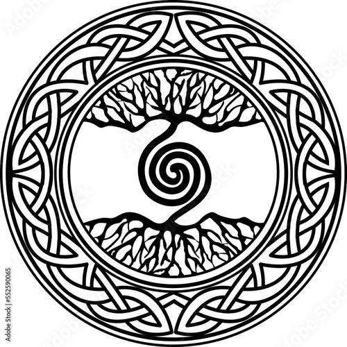 Tree of Life Pendant, Yggdrasil vector	
